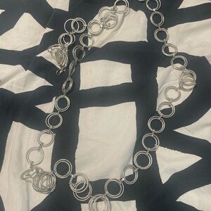 Amazon Silver Circle Link Belt